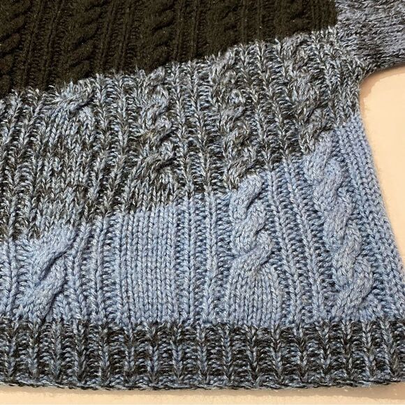 90's Vintage Evian ll Knitted By Hand Chunky Knit Sweater Women's Size M - Picture 10 of 15